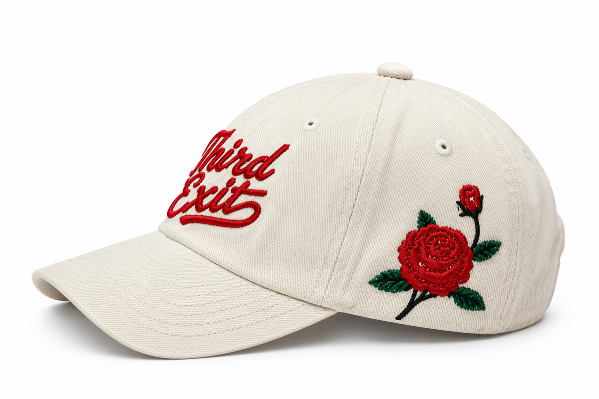 Rose cap side mockup