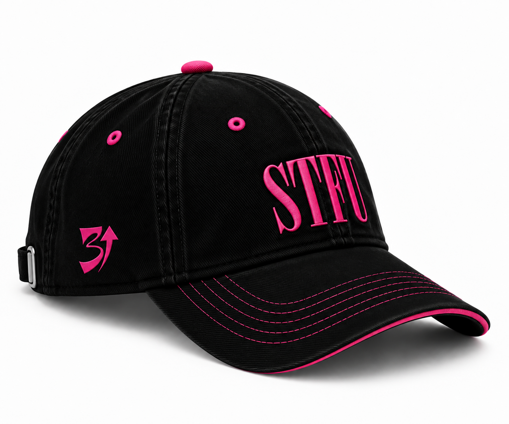 STFU Third Exit cap front three-quarter view