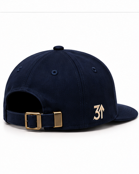 Tideway navy cream cap back left 45 degree view