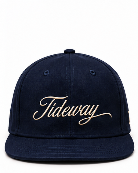 Tideway navy cream cap front view