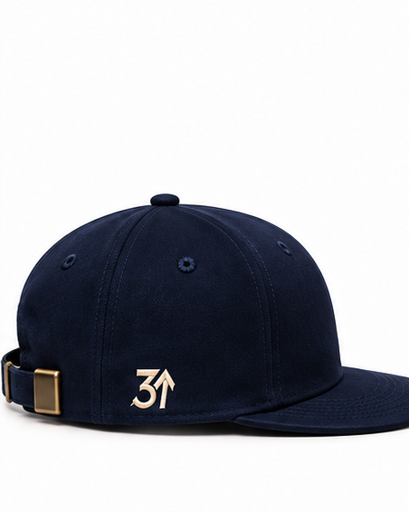 Tideway navy cream cap left side view